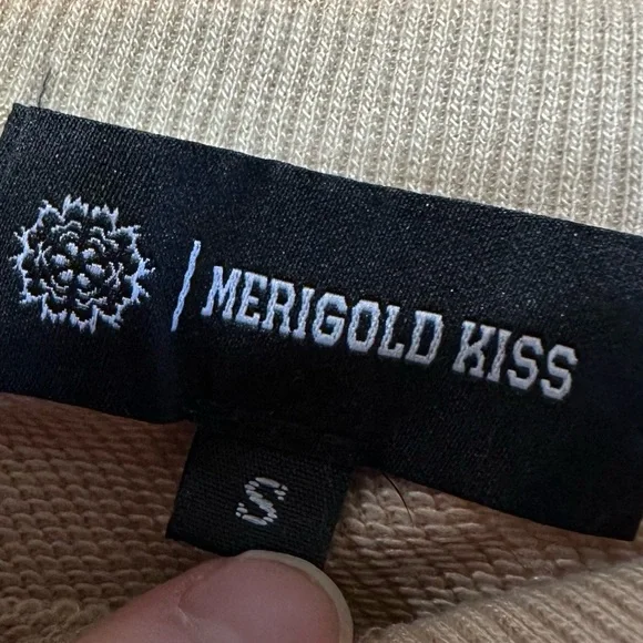 Cowgirl Sequin Sweatshirt Small Tan Western Crewneck Rodeo Minimalist Country - Picture 4 of 12